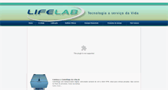 Desktop Screenshot of lifelab.com.br