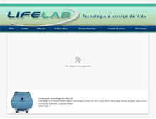 Tablet Screenshot of lifelab.com.br